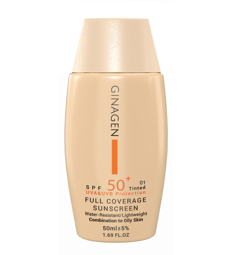 کرم ضد آفتاب رنگی مدل Full Coverage با spf 50 مناسب پوست چرب و مختلط - Image 1