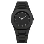 ساعت مچی عقربه‌ای کوارتز مردانه مدل دارک واچ بند سبک قفل مخفی کد ۱۱