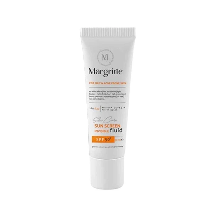 10 فلوئید ضد آفتاب بی رنگ مارگریت با SPF50 مناسب پوست چرب و مستعد آکنه حجم 50 میلی لیتر - Image 1