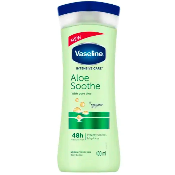 06 لوسیون بدن وازلین مدل Aloe Soothe | حجم ۴۰۰ میلیلیتر - Image 1